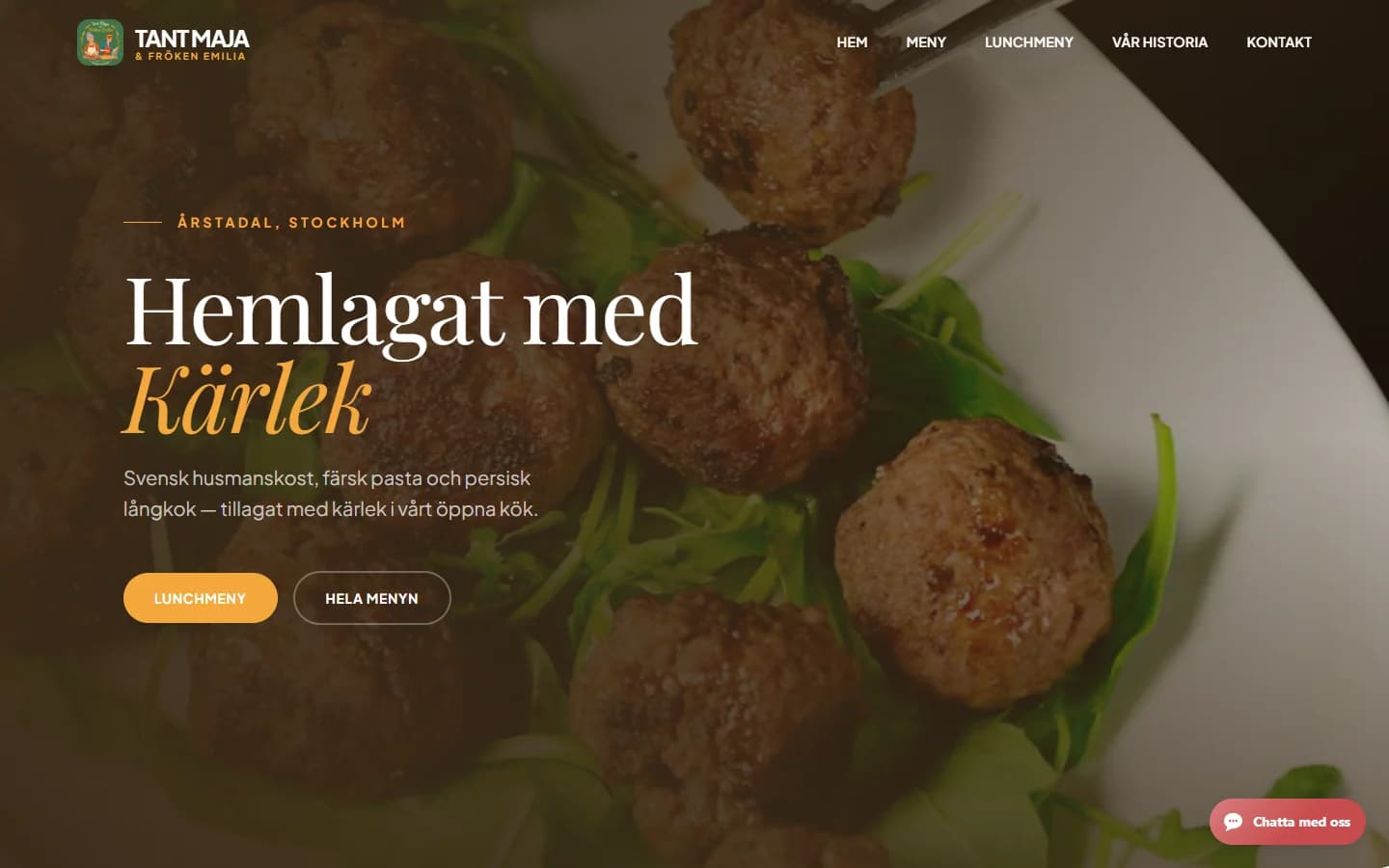 Website preview: Tant Maja & Fröken Emilia